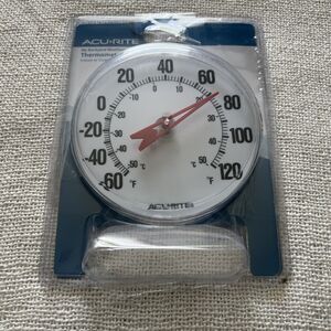 Acurite 00346HDSBA2 Outdoor Or Indoor Thermometer With Bracket 5" Dial
